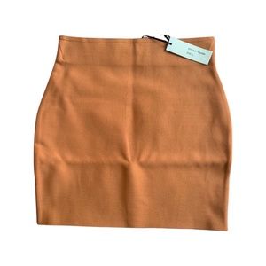 NanaMacs Burnt Orange Bandage Bodycon Skirt